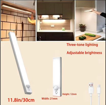 Lumo Motion Sensor LED Light – USB Rechargeable, Wireless 3-Tone Lighting